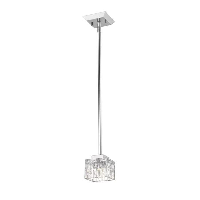 Z-Lite Rubicon 1-Light Mini Pendant Light In Chrome Z-Lite Rubicon 1-Light Mini Pendant Light In Chrome