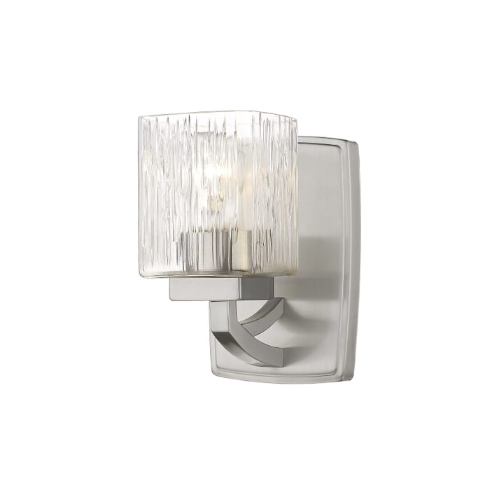 Z-Lite Zaid 1-Light Wall Sconce In Brushed Nickel Z-Lite Zaid 1-Light Wall Sconce In Brushed Nickel