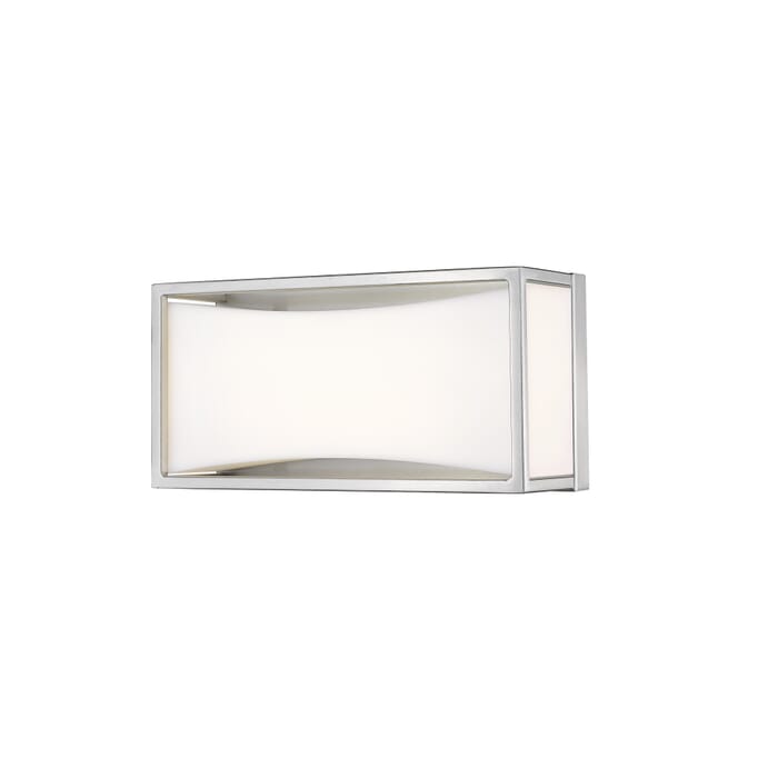 Z-Lite Baden 1-Light Bathroom Vanity Light In Brushed Nickel Z-Lite Baden 1-Light Bathroom Vanity Light In Brushed Nickel