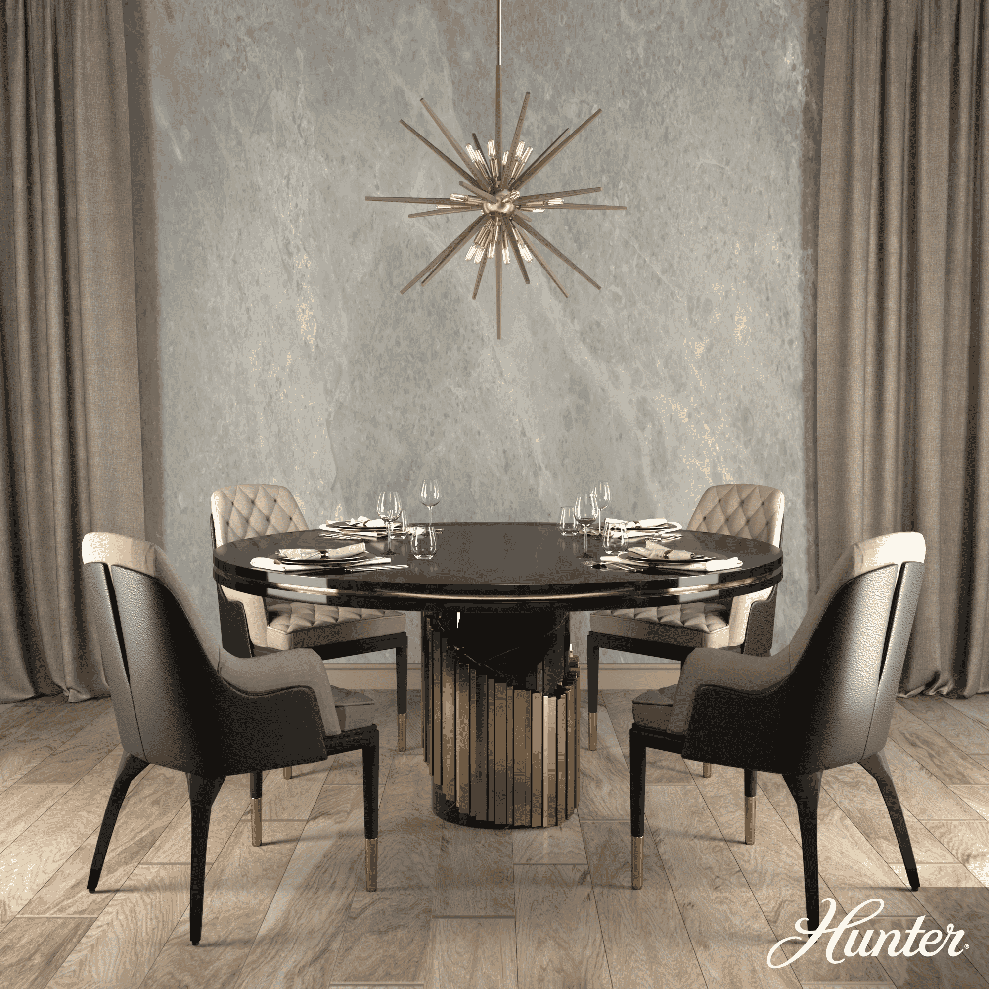 Hunter Jupiter Star Pendant in Alturas Gold