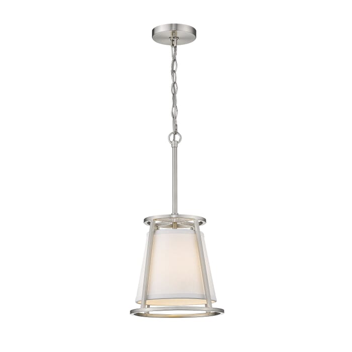 Z-Lite Lenyx Pendant 1-Light Mini Pendant Light In Brushed Nickel Z-Lite Lenyx Pendant 1-Light Mini Pendant Light In Brushed Nickel
