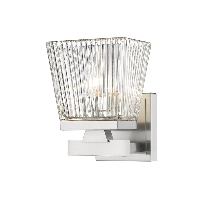 Z-Lite Astor 1-Light Wall Sconce In Brushed Nickel Z-Lite Astor 1-Light Wall Sconce In Brushed Nickel