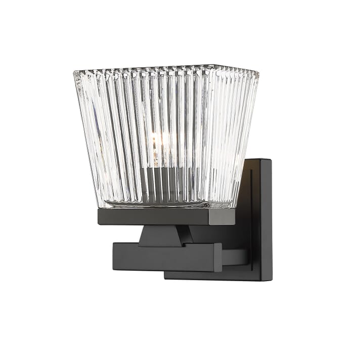 Z-Lite Astor 1-Light Wall Sconce In Matte Black Z-Lite Astor 1-Light Wall Sconce In Matte Black