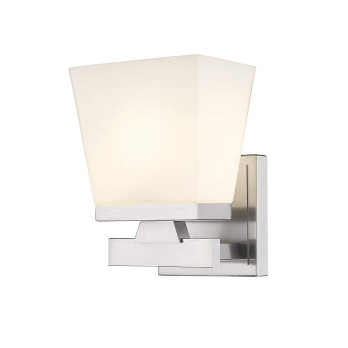 Z-Lite Astor 1-Light Wall Sconce In Brushed Nickel Z-Lite Astor 1-Light Wall Sconce In Brushed Nickel