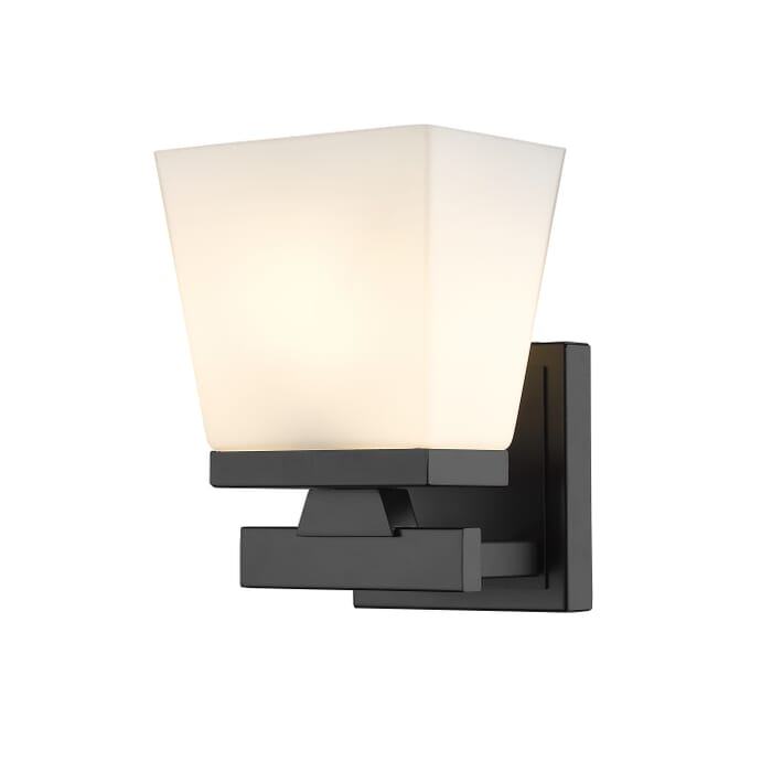 Z-Lite Astor 1-Light Wall Sconce In Matte Black Z-Lite Astor 1-Light Wall Sconce In Matte Black