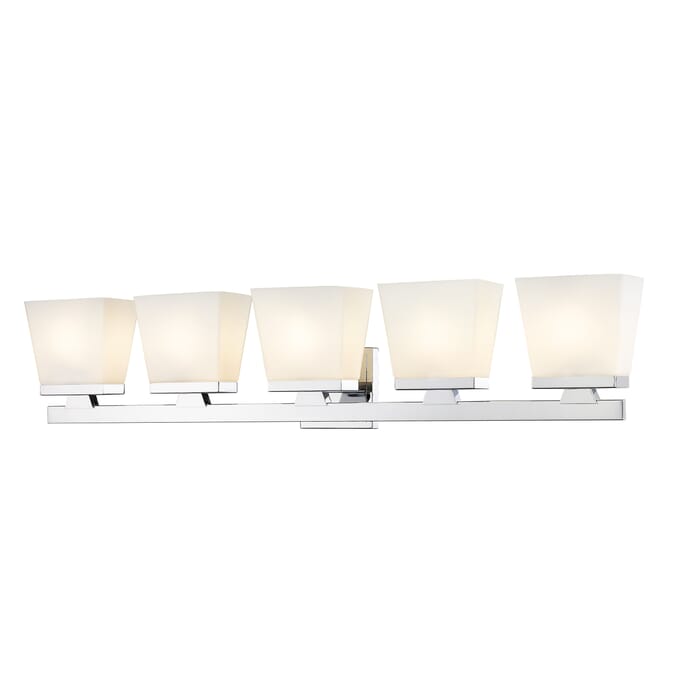Z-Lite Astor 5-Light Bathroom Vanity Light In Chrome Z-Lite Astor 5-Light Bathroom Vanity Light In Chrome