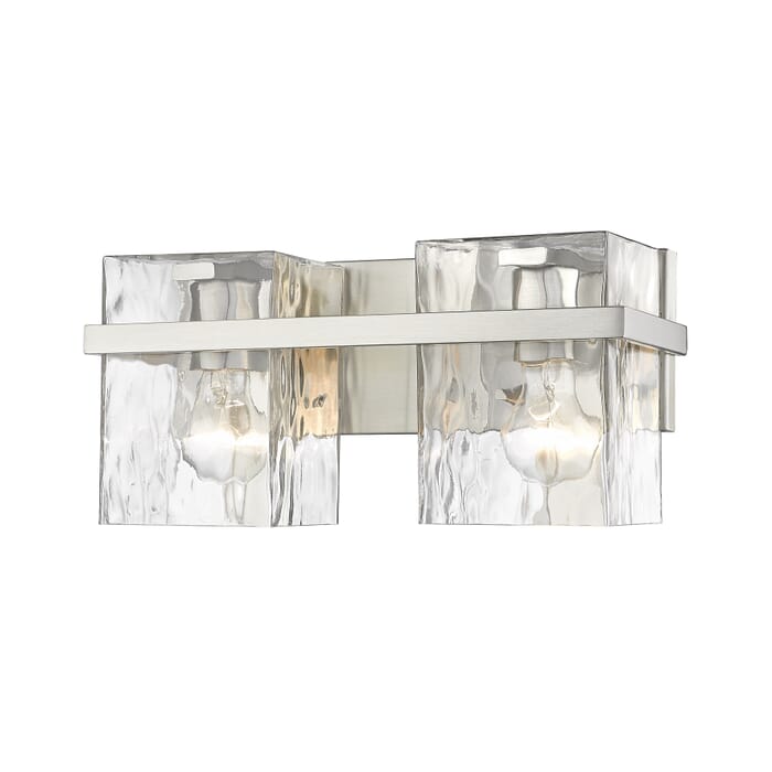Z-Lite Bennington 2-Light Bathroom Vanity Light In Brushed Nickel Z-Lite Bennington 2-Light Bathroom Vanity Light In Brushed Nickel