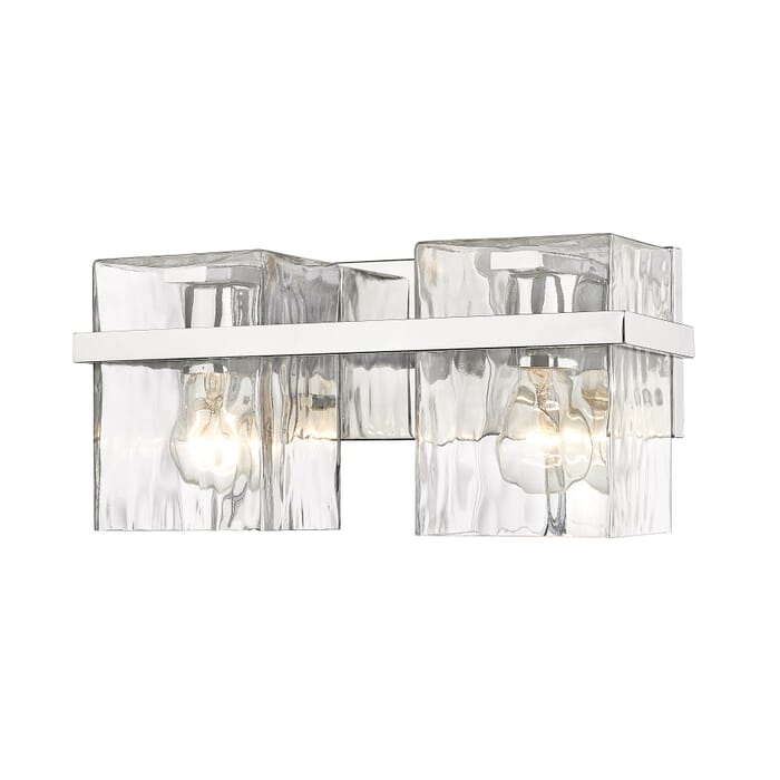 Z-Lite Bennington 2-Light Bathroom Vanity Light In Chrome Z-Lite Bennington 2-Light Bathroom Vanity Light In Chrome