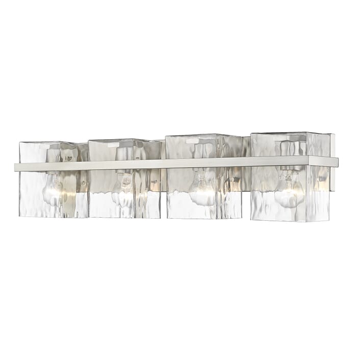 Z-Lite Bennington 4-Light Bathroom Vanity Light In Brushed Nickel Z-Lite Bennington 4-Light Bathroom Vanity Light In Brushed Nickel