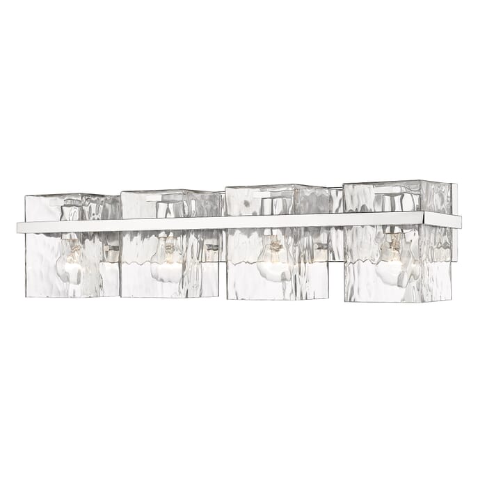 Z-Lite Bennington 4-Light Bathroom Vanity Light In Chrome Z-Lite Bennington 4-Light Bathroom Vanity Light In Chrome