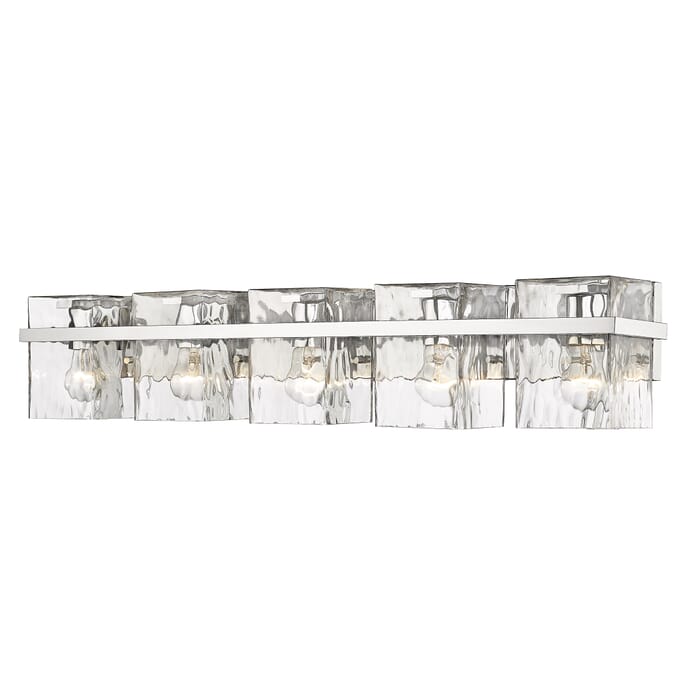 Z-Lite Bennington 5-Light Bathroom Vanity Light In Chrome Z-Lite Bennington 5-Light Bathroom Vanity Light In Chrome