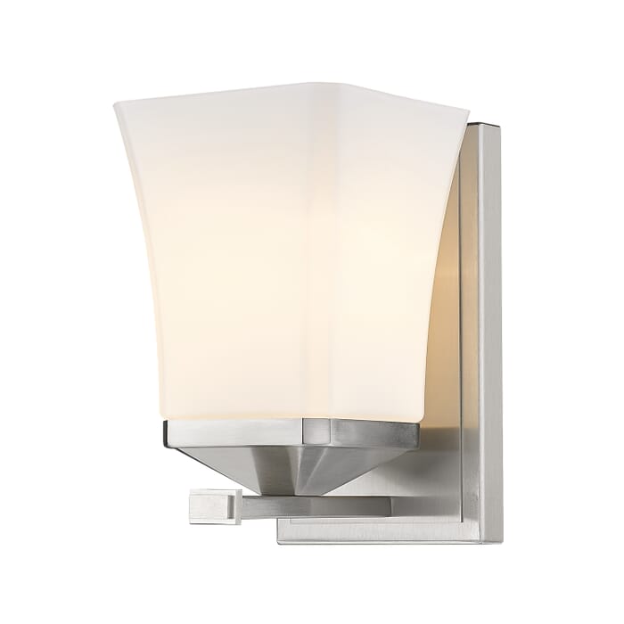 Z-Lite Darcy 1-Light Wall Sconce In Brushed Nickel Z-Lite Darcy 1-Light Wall Sconce In Brushed Nickel
