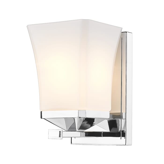 Z-Lite Darcy 1-Light Wall Sconce In Chrome Z-Lite Darcy 1-Light Wall Sconce In Chrome