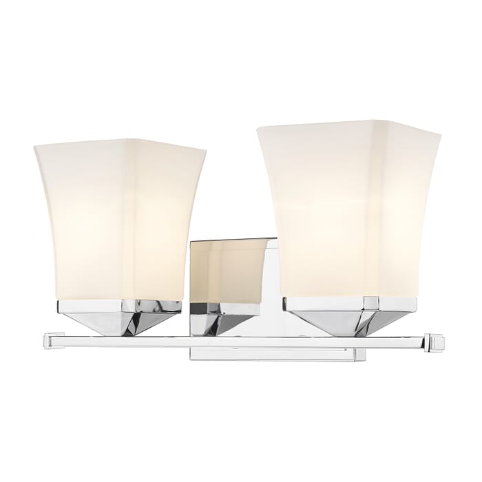 Z-Lite Darcy 2-Light Bathroom Vanity Light In Chrome Z-Lite Darcy 2-Light Bathroom Vanity Light In Chrome