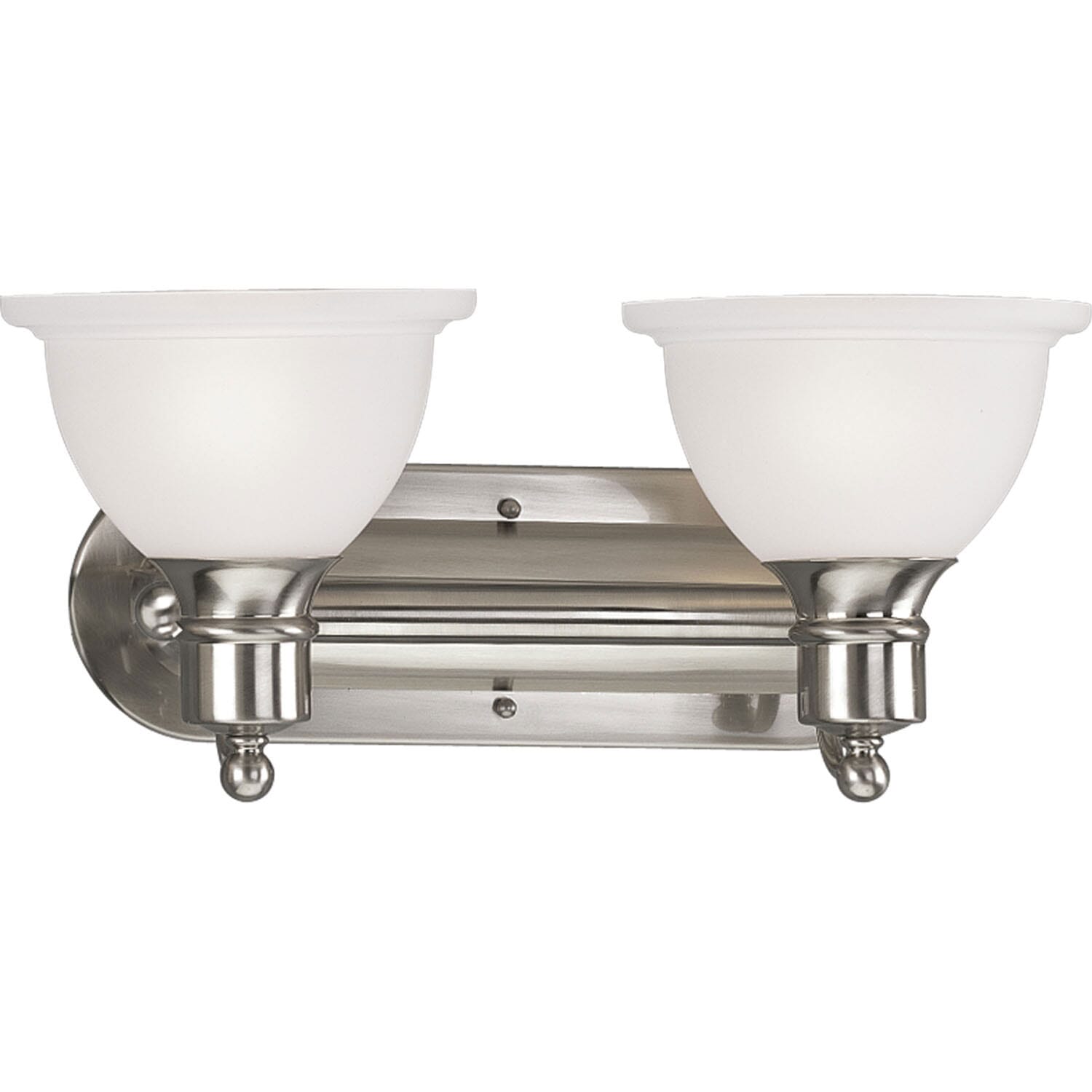 Brushed Nickel Two Light Bath Bracket from the Madison Collection