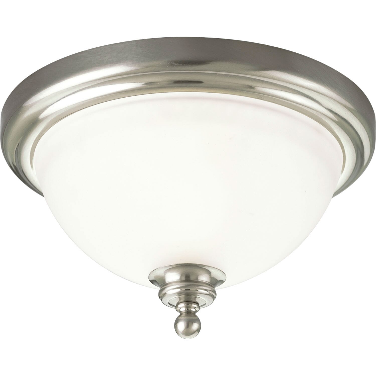 Brushed Nickel One Light Flush Mount from the Madison Collection