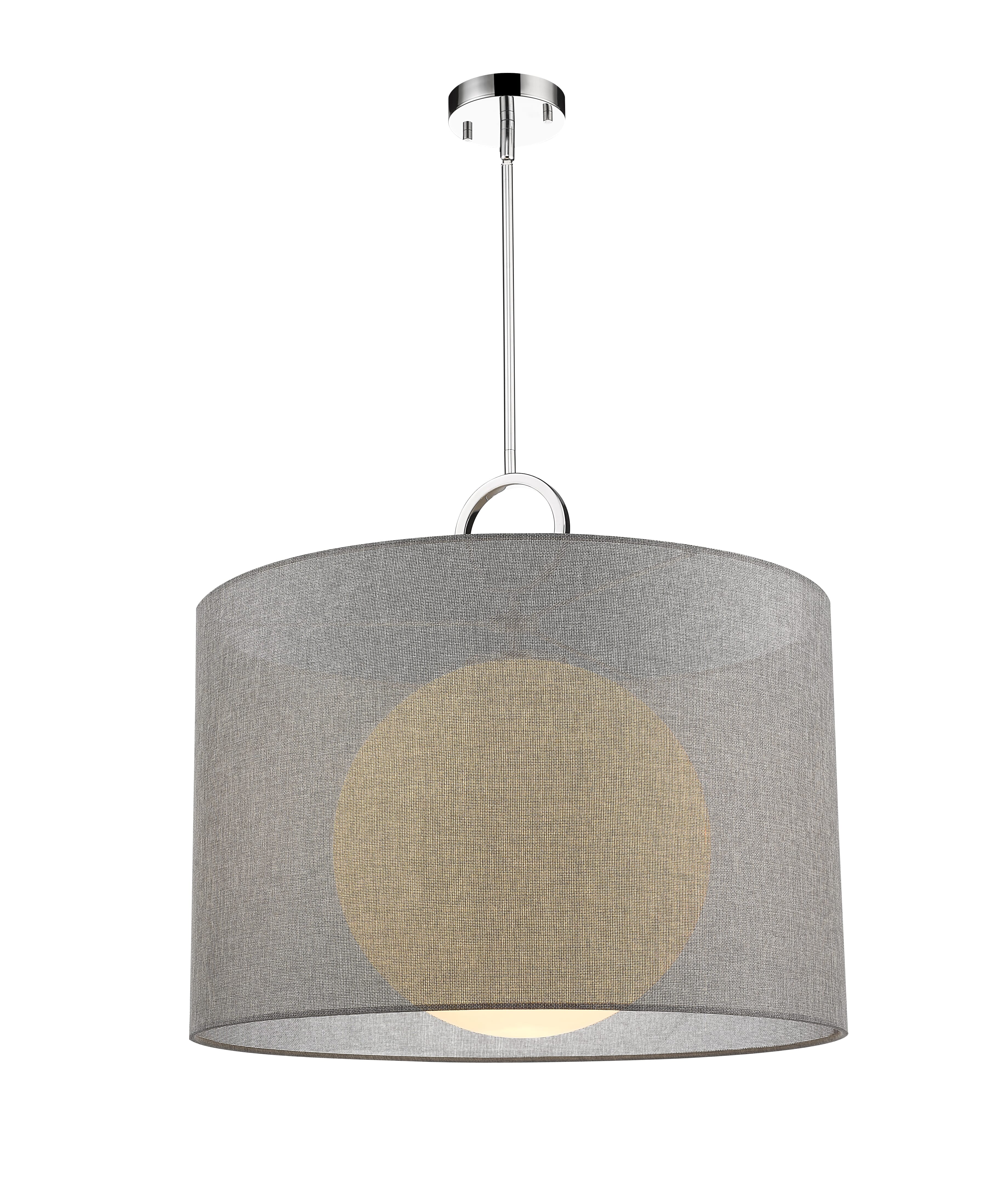 Z-Lite Arosia 1-Light Pendant Light In Chrome