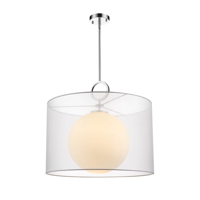 Z-Lite Arosia 1-Light Pendant Light In Chrome Z-Lite Arosia 1-Light Pendant Light In Chrome