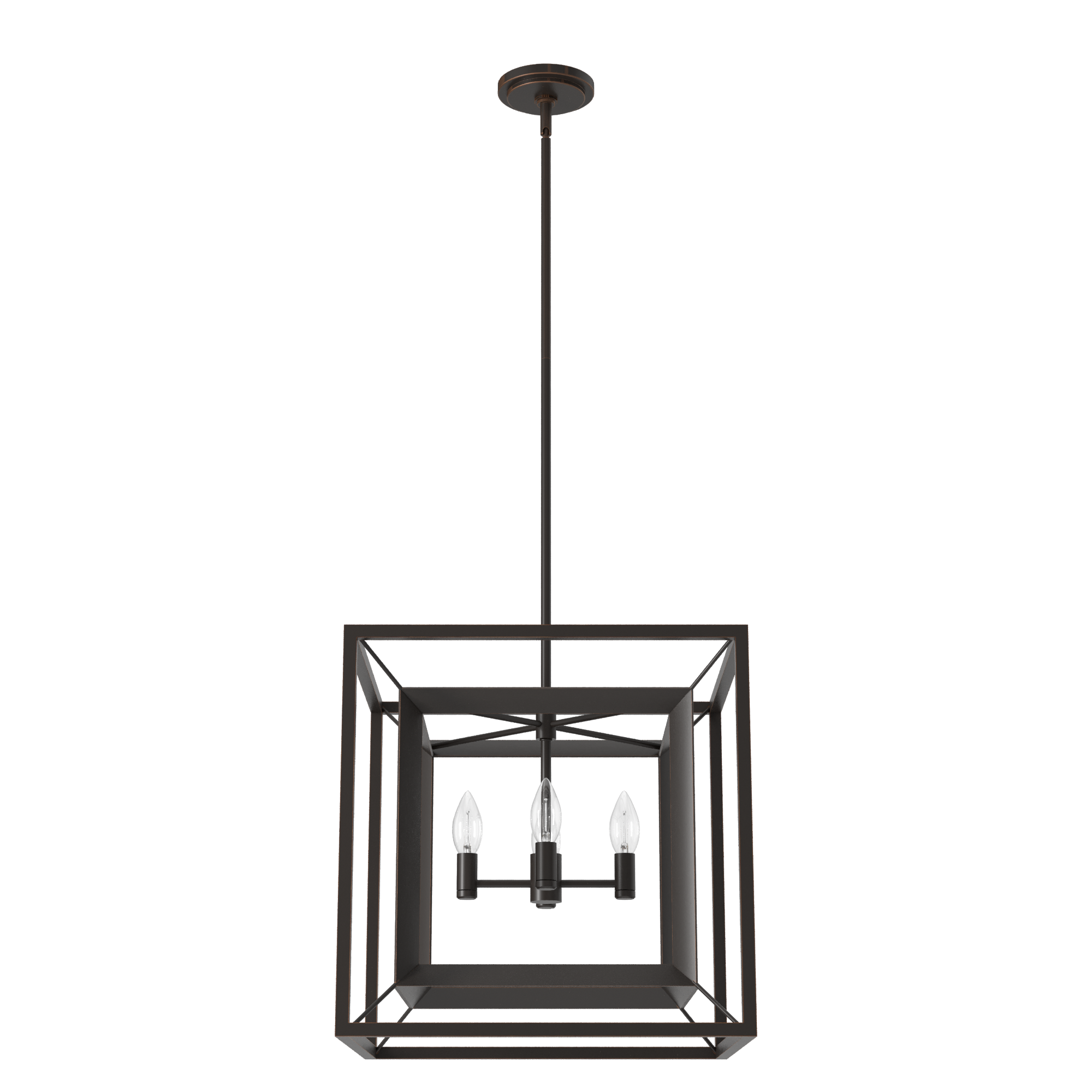 Hunter Doherty 4-Light Chandelier in Onyx Bengal -  Hunter Fans, 19405