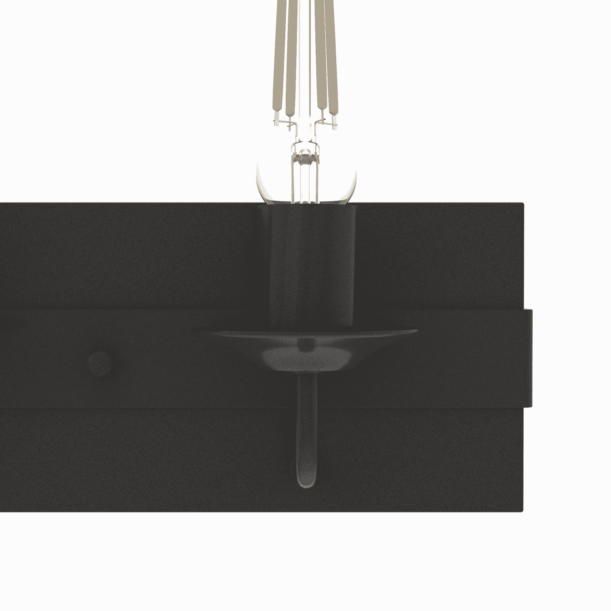 Hunter Perch Point 3-Light Bathroom Vanity Light in Noble Bronze