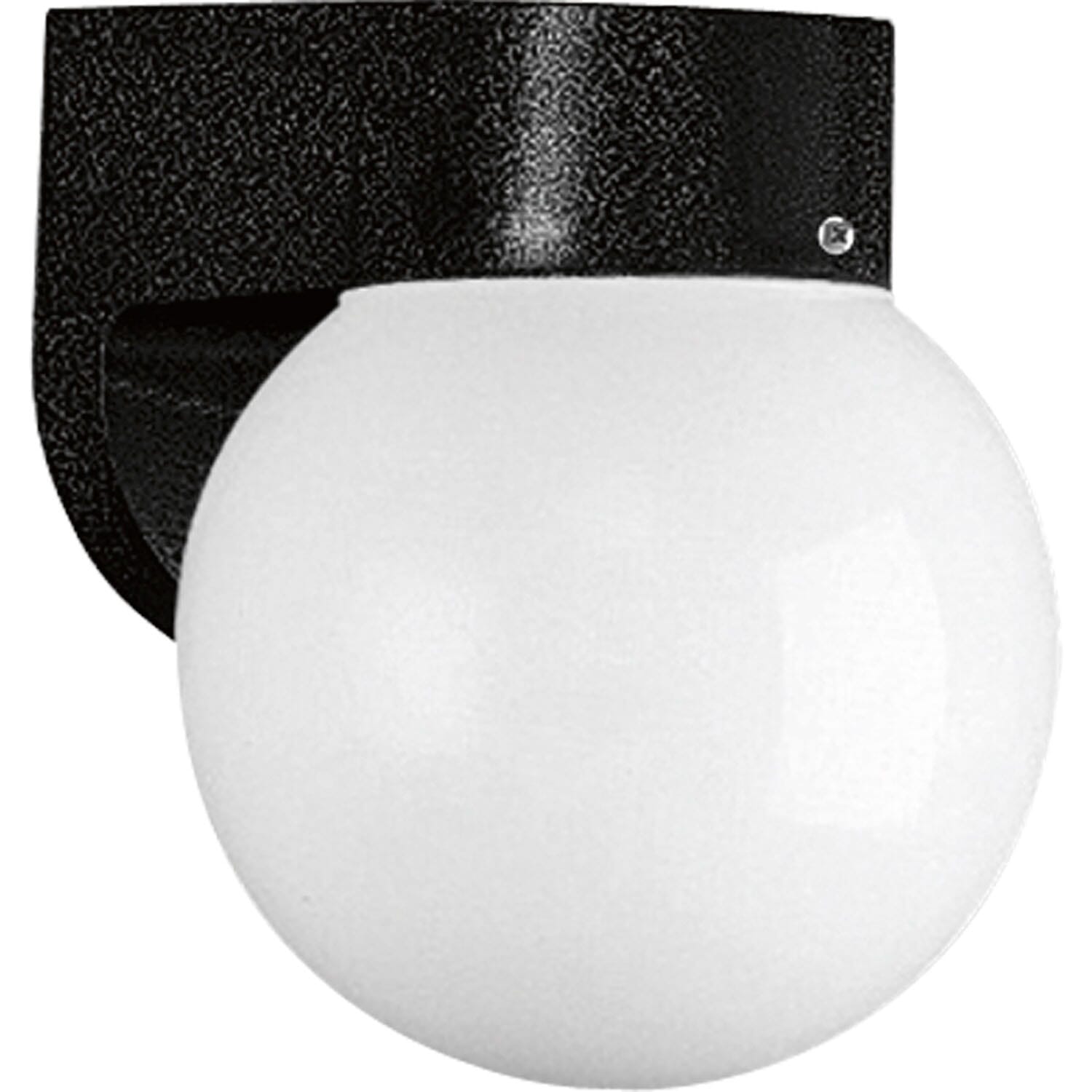 Black One Light Wall Lantern from the Polycarbonate Outdoor Collection