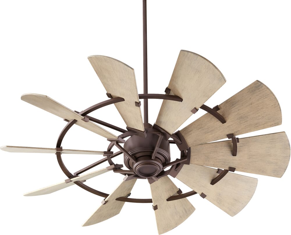 Quorum Windmill 52 Indoor Outdoor Ceiling Fan In Oiled Bronze Lightsonlinecom