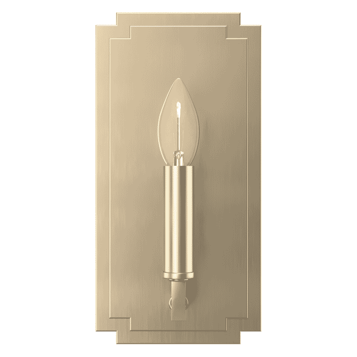 Hunter Zoanne 1-Light Wall Sconce in Alturas Gold Hunter Zoanne 1-Light Wall Sconce in Alturas Gold