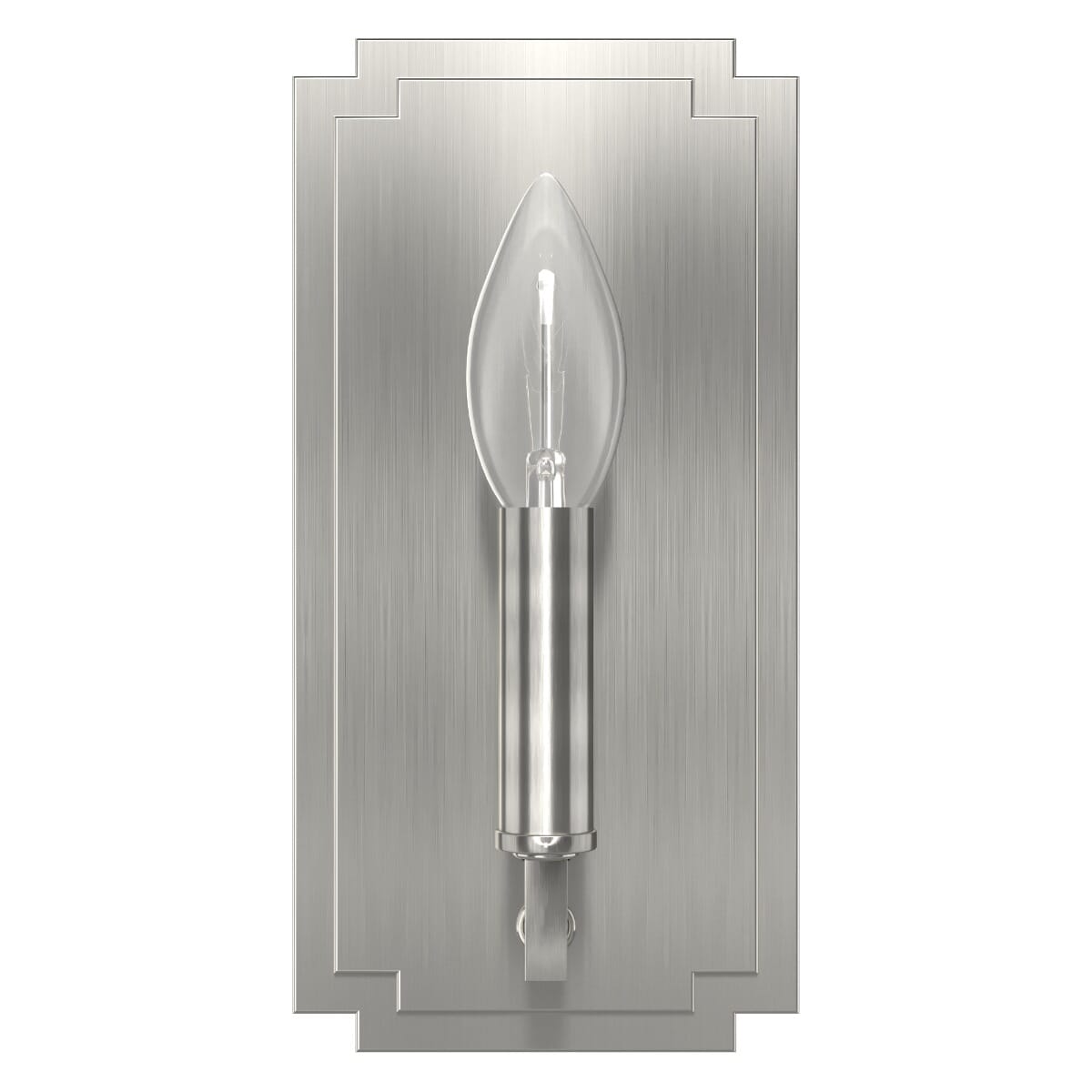 Zoanne 1-Light Wall Sconce in Brushed Nickel