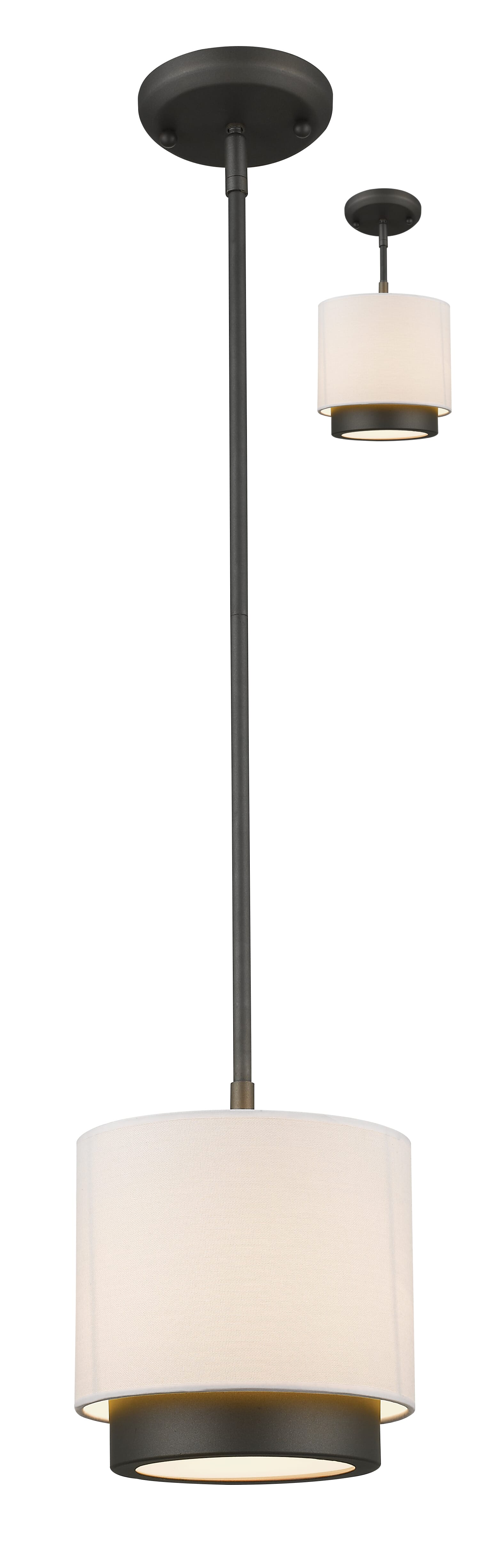 Z-Lite Jade 1-Light Mini Pendant Light In Factory Bronze