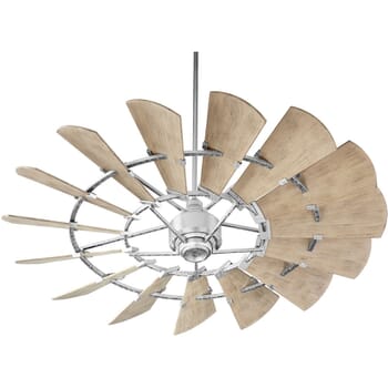 Quorum Windmill 60" Indoor/Outdoor Ceiling Fan in Galvanized