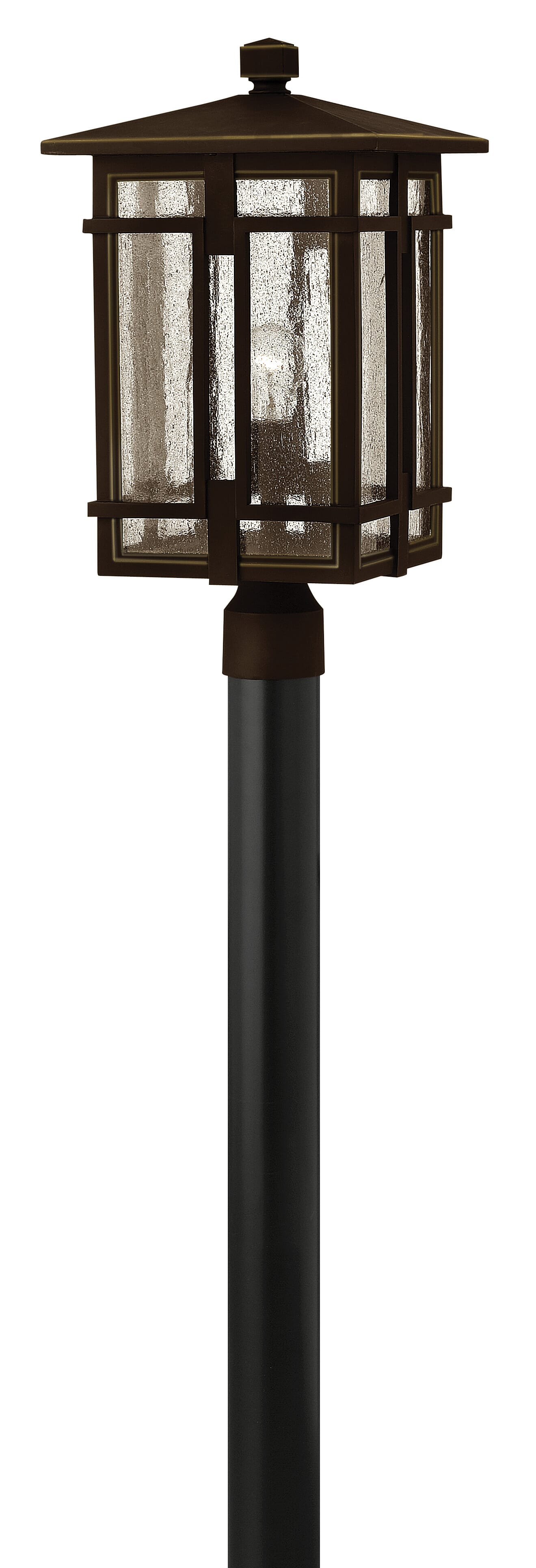 Oil Rubbed Bronze LED Post Top  Pier Mount from the Tucker Collection