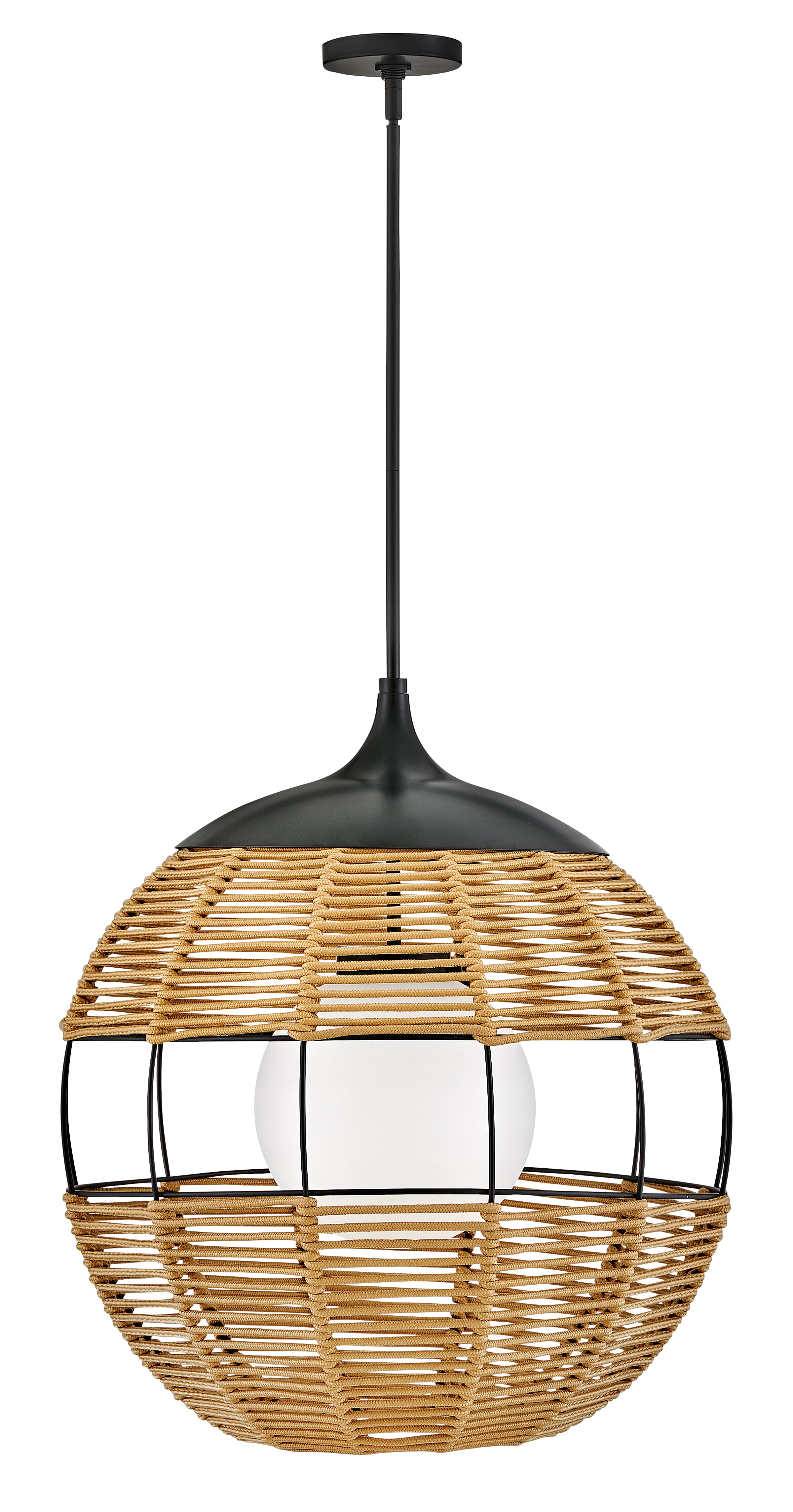 Black LED Hanging Lantern from the Maddox Collection