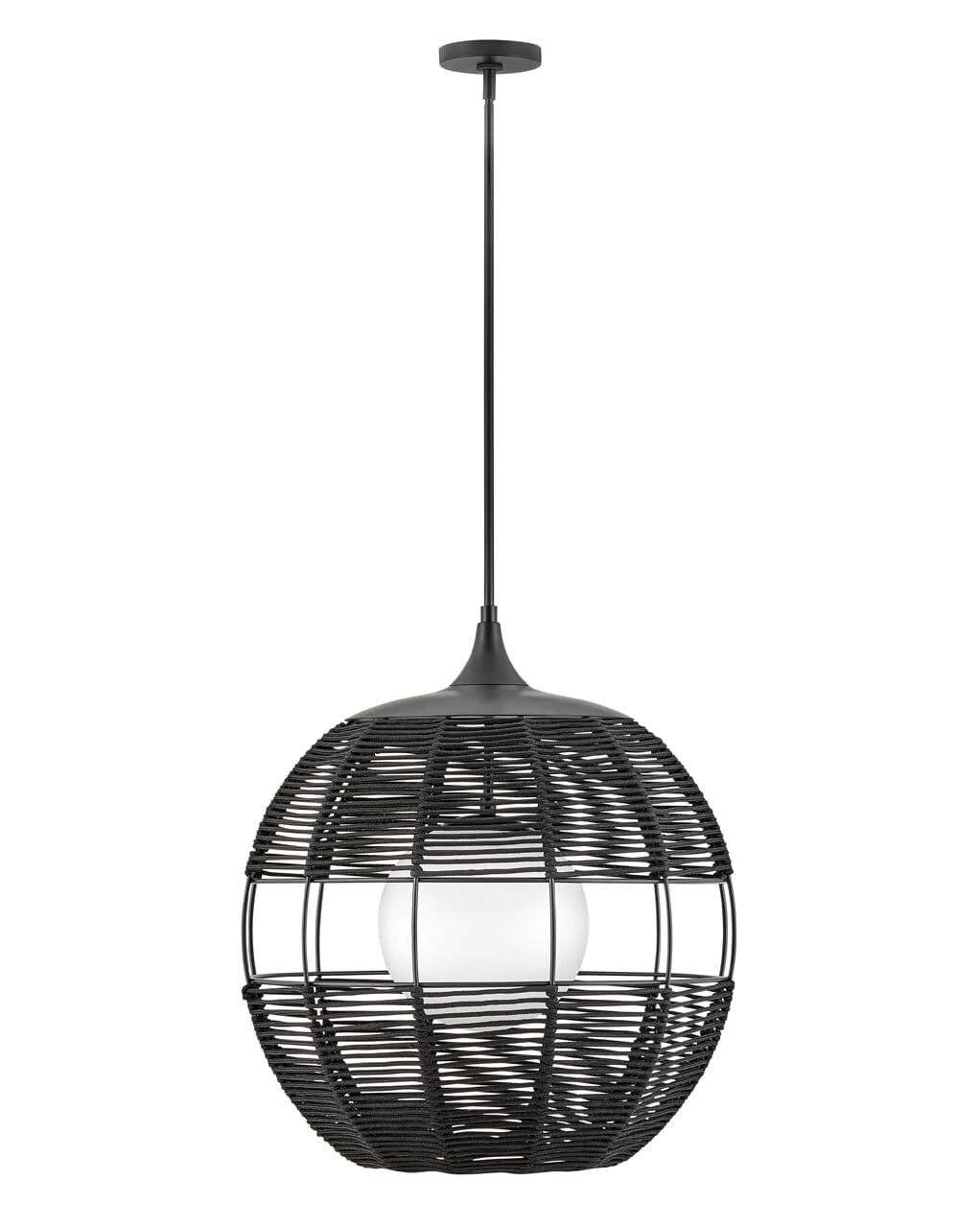 Black LED Hanging Lantern from the Maddox Collection