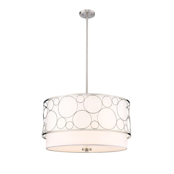 Z-Lite Kendall 4-Light Pendant Light In Brushed Nickel Z-Lite Kendall 4-Light Pendant Light In Brushed Nickel