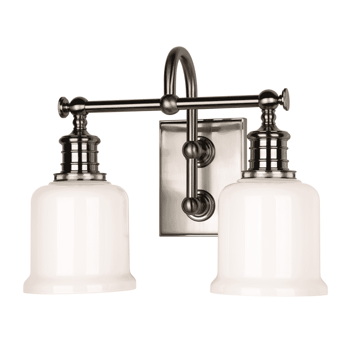 Hudson Valley Keswick 2-Light 14" Bathroom Vanity Light in Satin Nickel Hudson Valley Keswick 2-Light 14" Bathroom Vanity Light in Satin Nickel