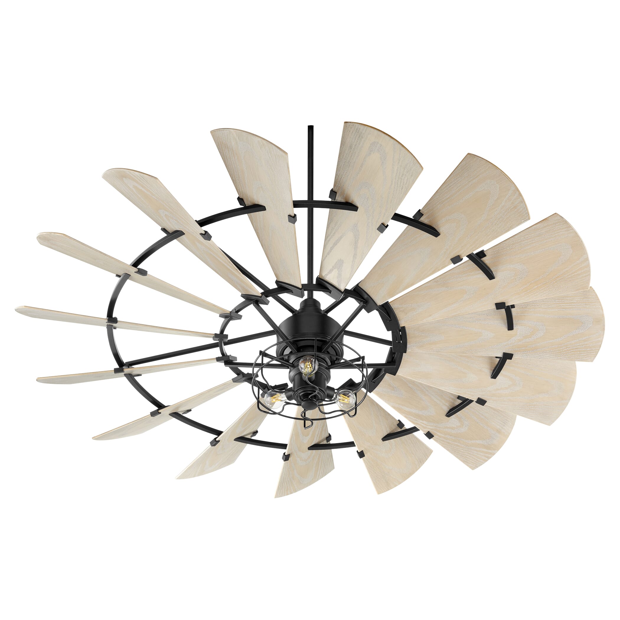 Quorum Windmill 72" Indoor/Outdoor Ceiling Fan in Noir