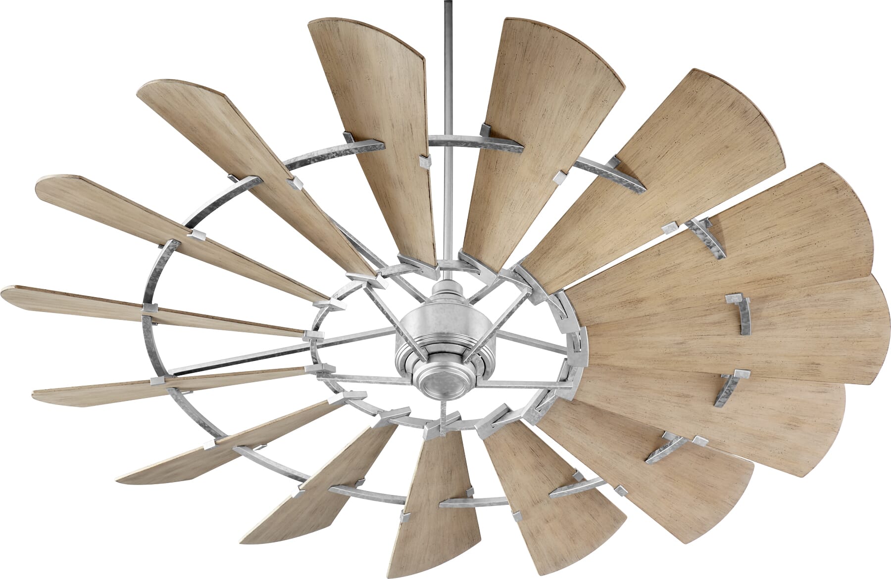 Quorum Windmill 72" Indoor/Outdoor Ceiling Fan in Galvanized