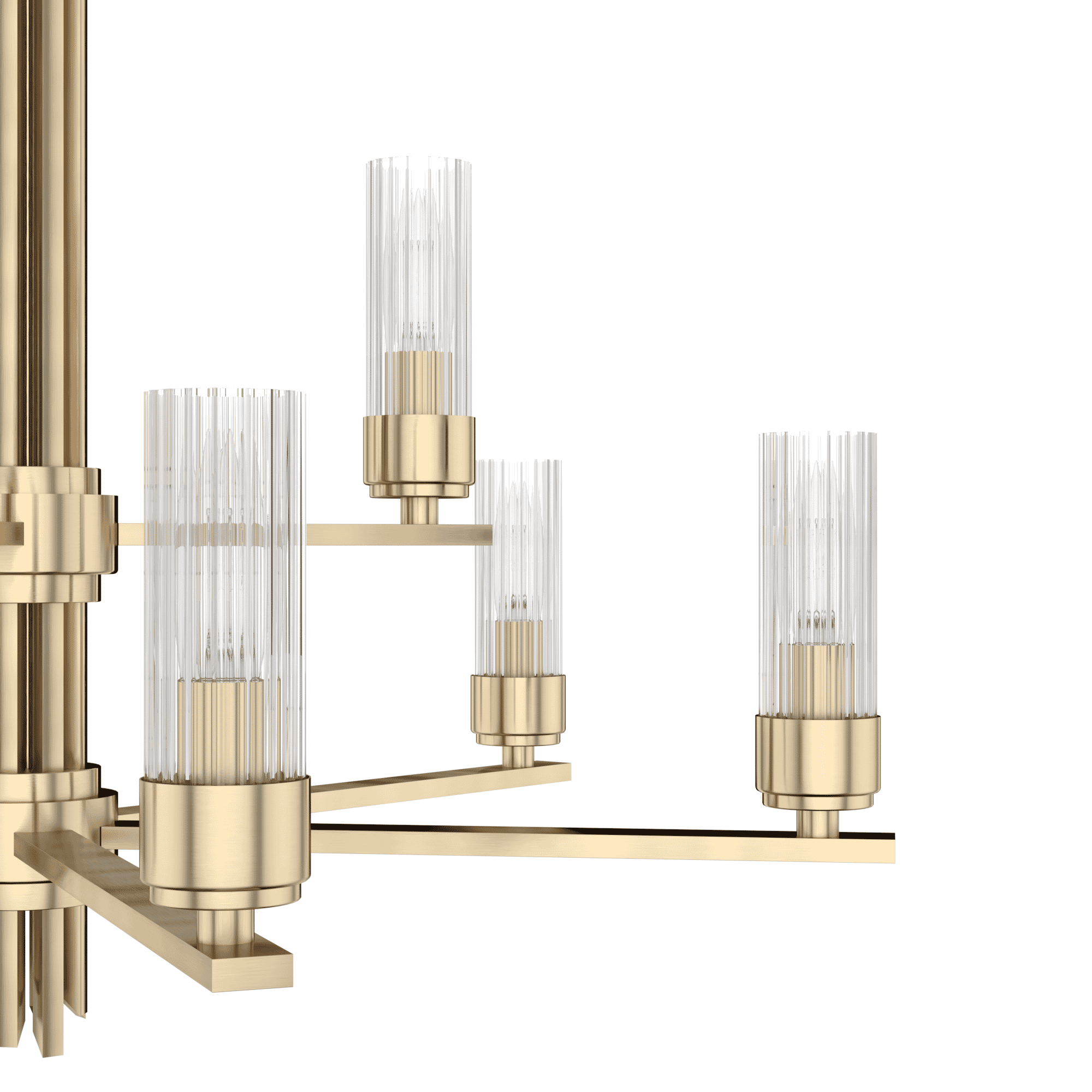 Hunter Gatz 9-Light 2-tier Chandelier in Alturas Gold