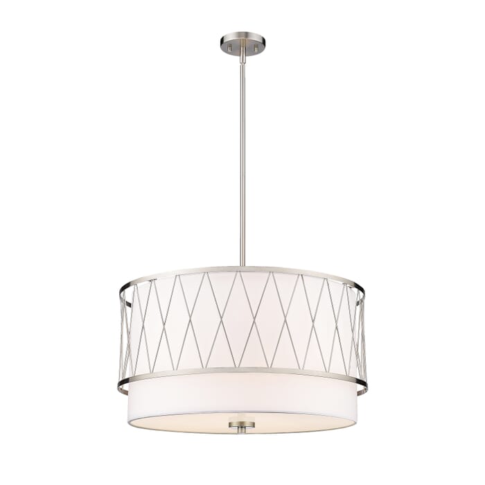 Z-Lite Dalton 4-Light Pendant Light In Brushed Nickel Z-Lite Dalton 4-Light Pendant Light In Brushed Nickel