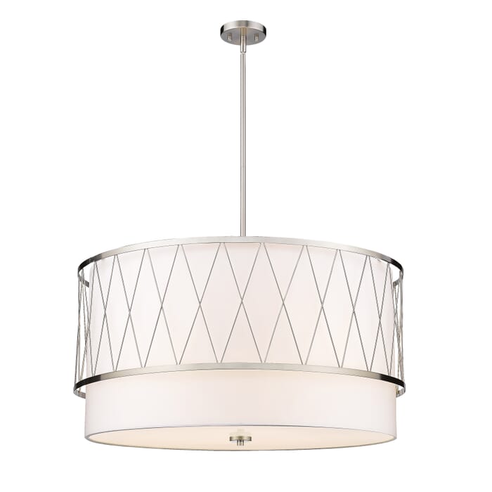 Z-Lite Dalton 5-Light Pendant Light In Brushed Nickel Z-Lite Dalton 5-Light Pendant Light In Brushed Nickel
