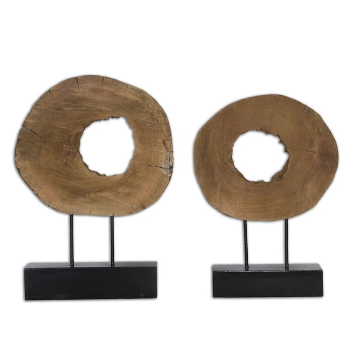 Uttermost Ashlea 20.5" Sculpture in Natural Mango Wood (Set of 2) Uttermost Ashlea 20.5" Sculpture in Natural Mango Wood (Set of 2)