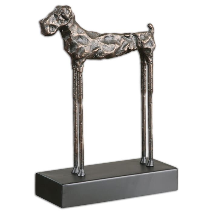 Uttermost Maximus 13.13" Sculpture in Distressed Cast Iron Uttermost Maximus 13.13" Sculpture in Distressed Cast Iron