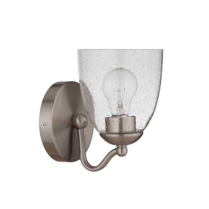 Craftmade Hillridge 10" Wall Sconce in Brushed Polished Nickel Craftmade Hillridge 10" Wall Sconce in Brushed Polished Nickel