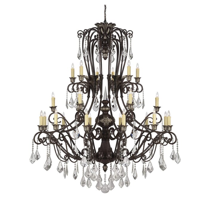 Savoy House Elizabeth 24-Light Chandelier in New Tortoise Shell Savoy House Elizabeth 24-Light Chandelier in New Tortoise Shell