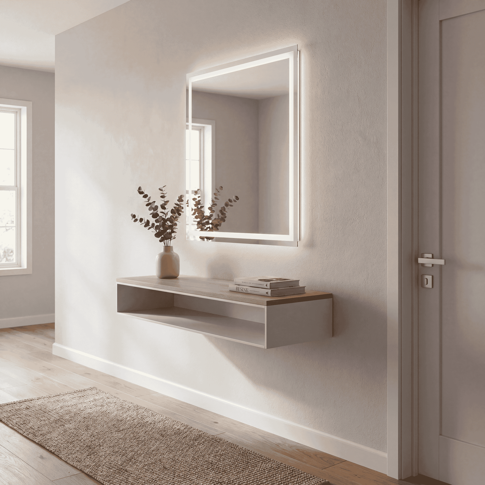 Oneida LED Rectangle Frontlit Mirror