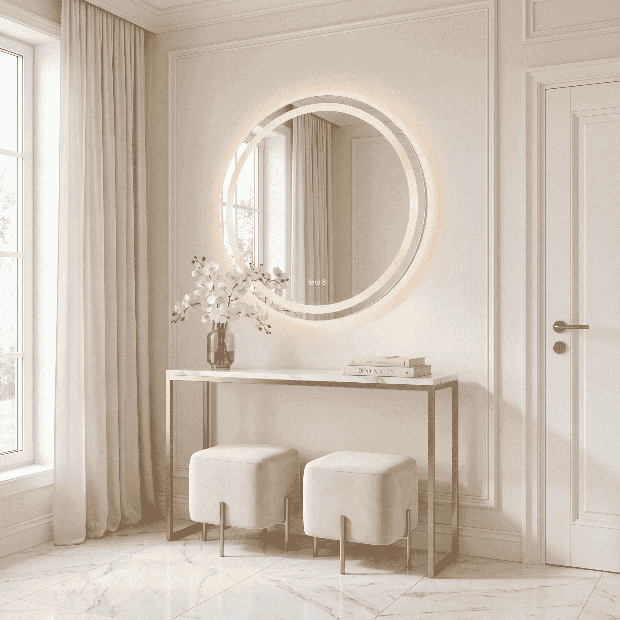 Cordova LED Round Frontlit Mirror