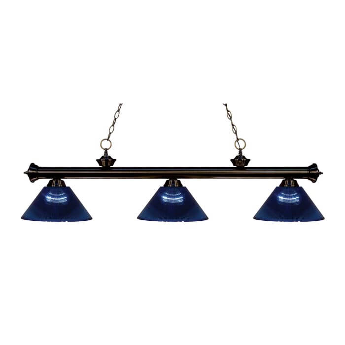 Z-Lite Riviera 3-Light Linear Pendant Light In Bronze Z-Lite Riviera 3-Light Linear Pendant Light In Bronze