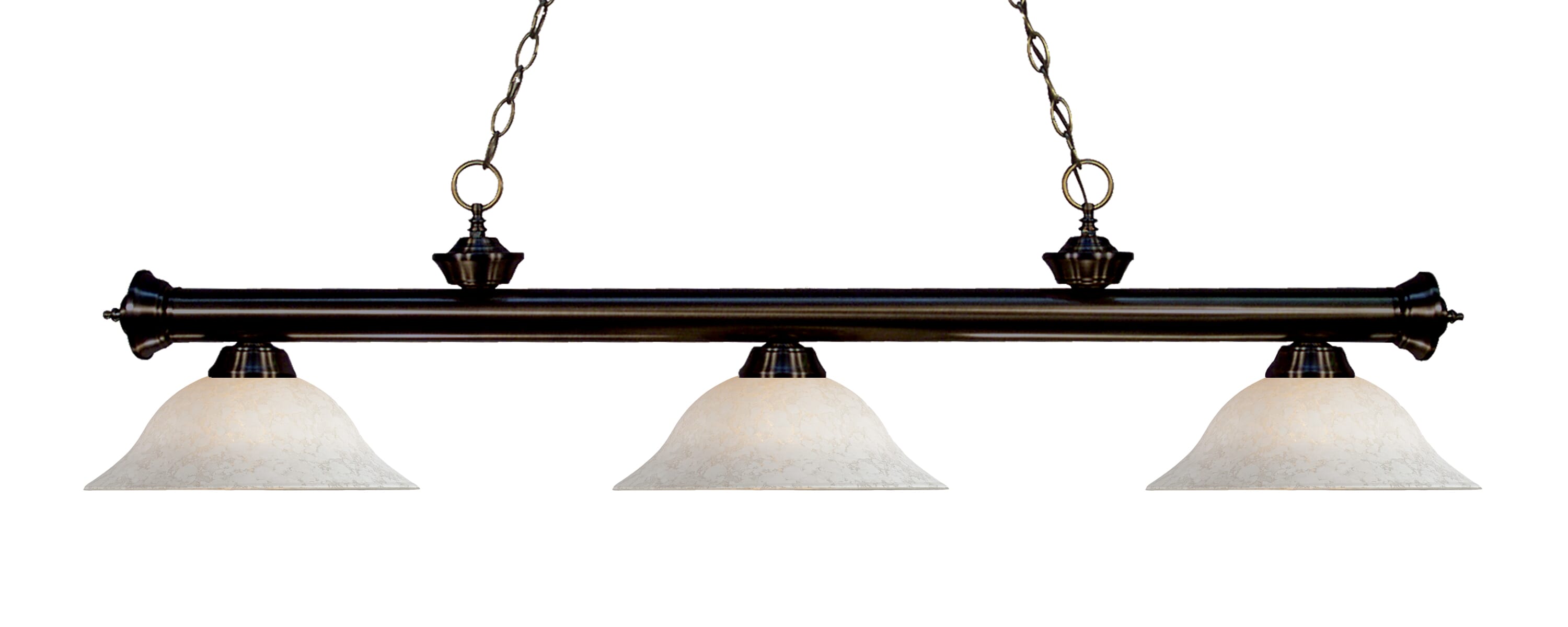 Z-Lite Riviera 3-Light Linear Pendant Light In Bronze