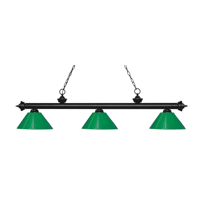 Z-Lite Riviera 3-Light Linear Pendant Light In Matte Black Z-Lite Riviera 3-Light Linear Pendant Light In Matte Black