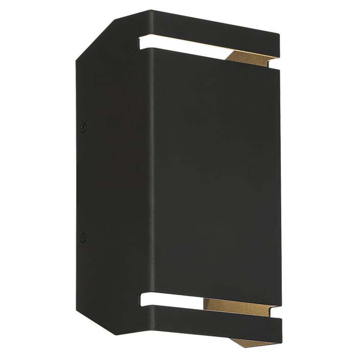 La Vida 2-Light LED Outdoor Wall Mount in Black La Vida 2-Light LED Outdoor Wall Mount in Black